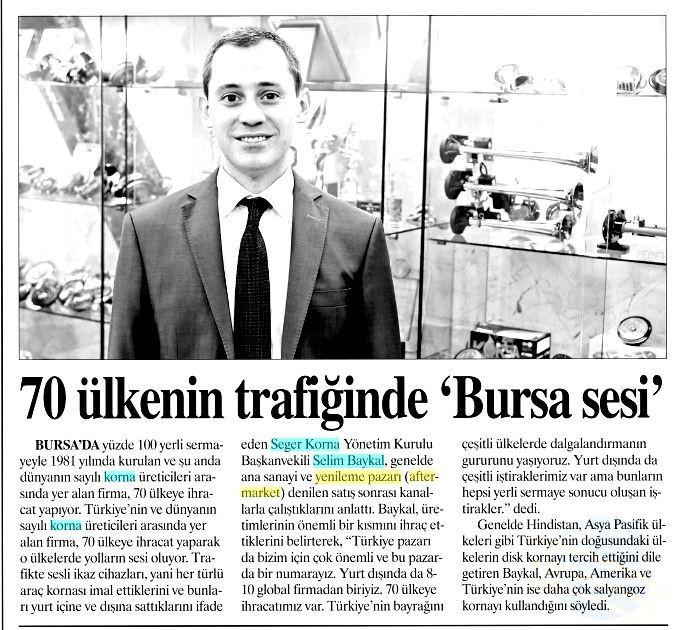 70 ülkenin trafiğinde 'Bursa sesi'- 02.10.2018 Dokuz Sütün