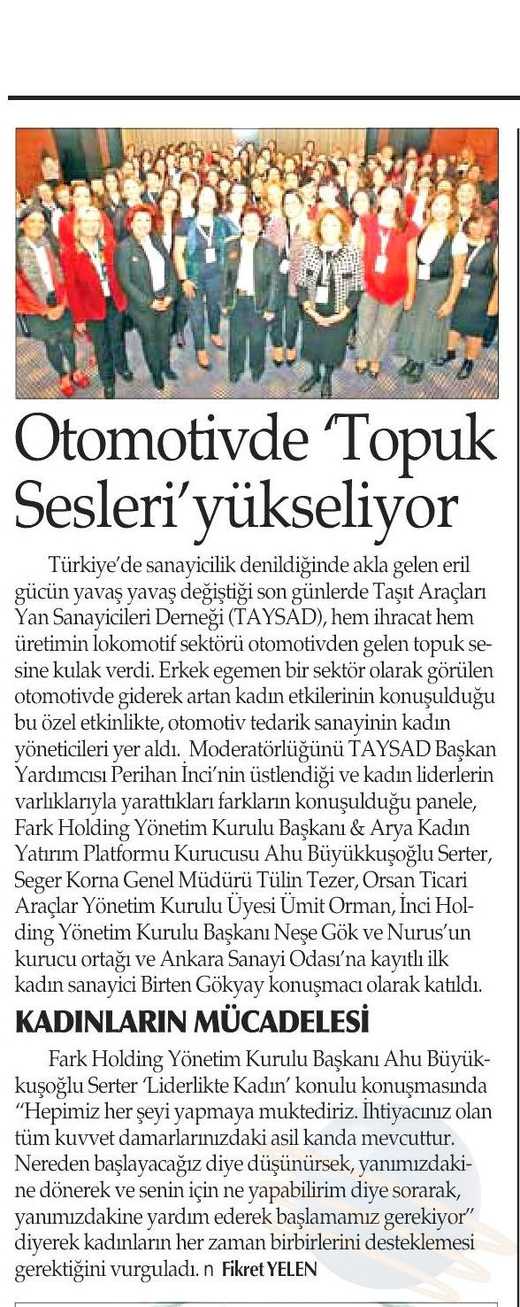 Otomotivde Topuk Sesleri Yükseliyor- 13.03.2018 Yenigün Gazetesi