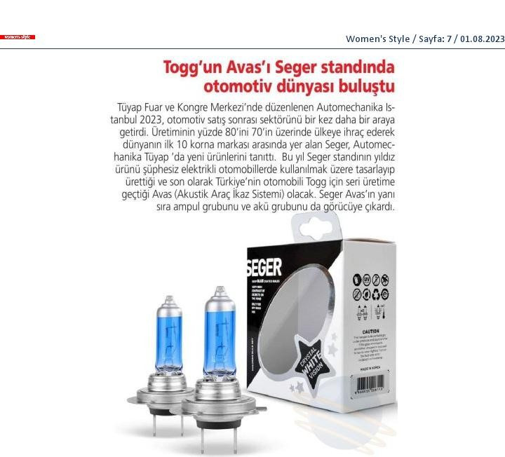 TOGG\'un Avas\'ı Seger Standında Otomotiv Dünyasıyla Buluştu